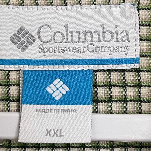 Columbia 100% Cotton Check Pattern Button Down Shirt Long Sleeve Pocket Men XXL - Picture 2 of 15